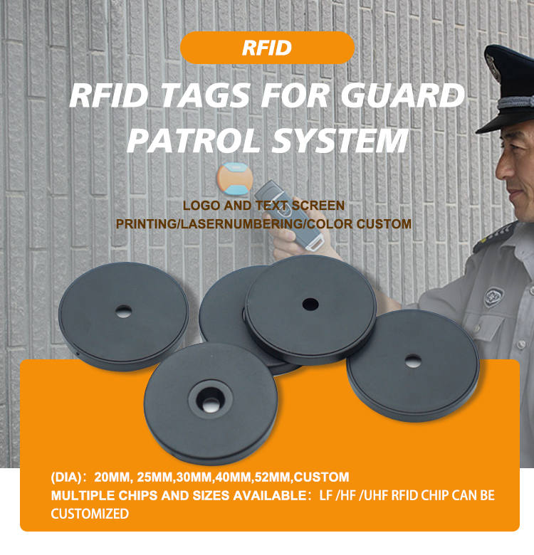 RFID patrol pointb tags HF token tags for rfid guard patrol management system factory
