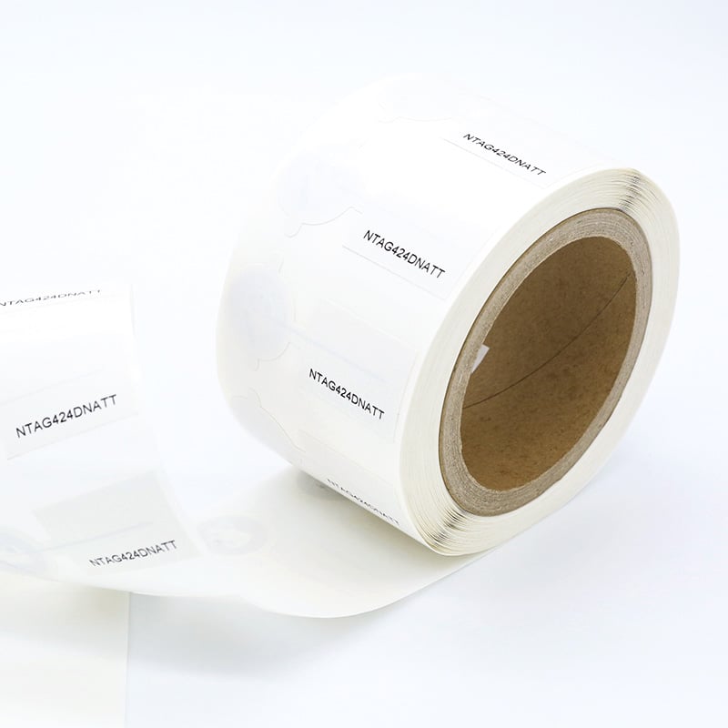 Etichetă de securitate HF RFID NTAG424 DNA TT Etichete NFC din hârtie de acoperire