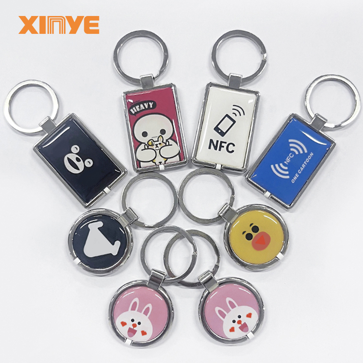 Durable Rfid Keyfobs Supplier Epoxy Resin NFC Keychains Tag Ntag213 215 216 Smart Chip RFID Key Fobs