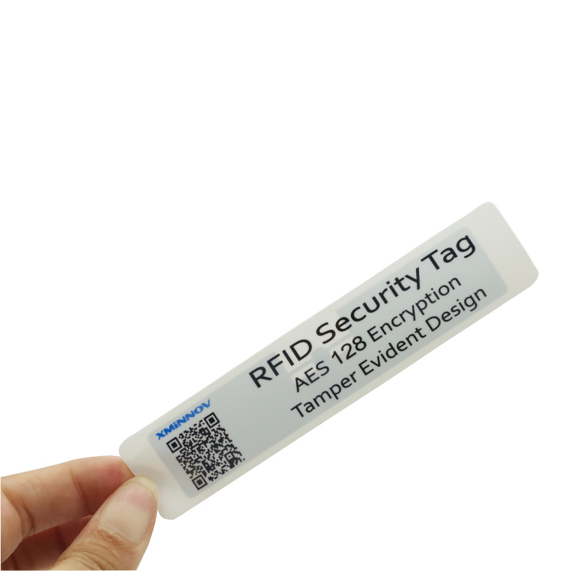ملصق لاصق مضاد للتلاعب بتشفير علامة أمان RFID Ucode G2IM uhf لإدارة الأصول