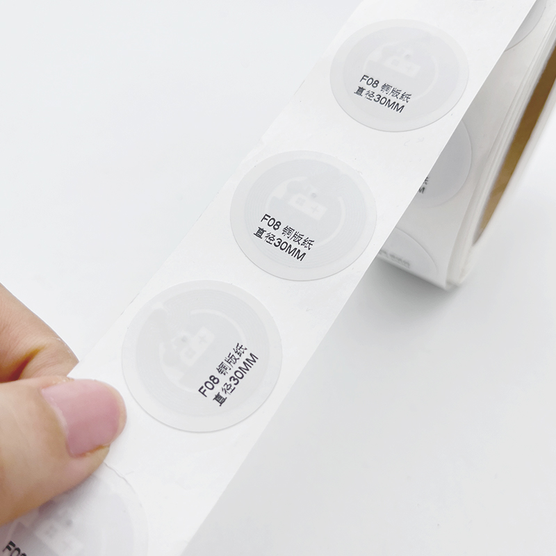 Inventory Tracking RFID Label Printable HF 25mm 30mm passive rfid paper printed label rfid label/tag/sticker supplier
