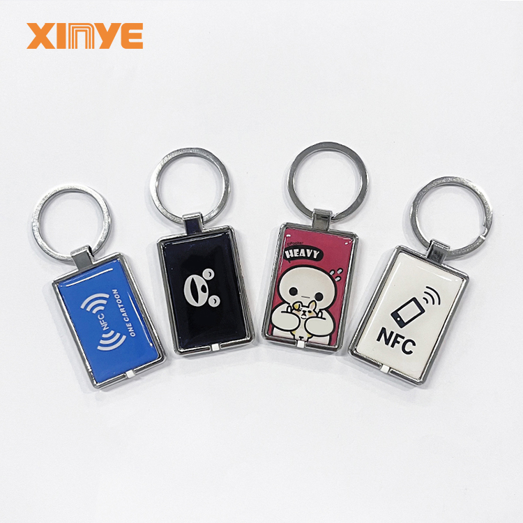 Durable Rfid Keyfobs Supplier Epoxy Resin NFC Keychains Tag Ntag213 215 216 Smart Chip RFID Key Fobs