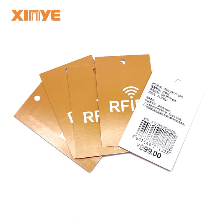 Etykieta odzieżowa RFID HF UHF etykieta odzieżowa etykiety papierowe RFID do zarządzania odzieżą