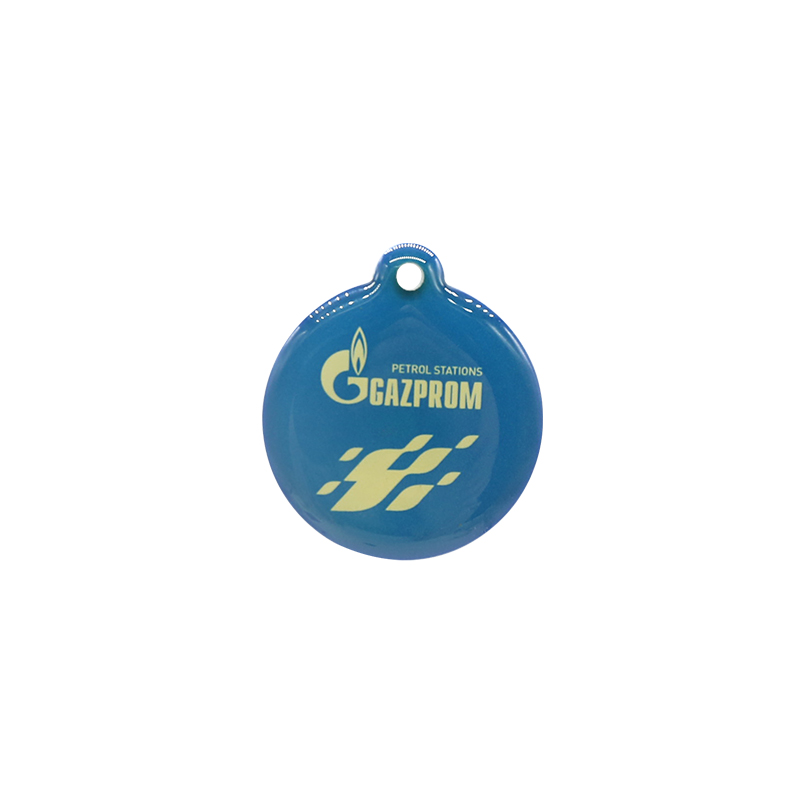 Программаланабыс 13.56MHz Ntag213 NFC Эпоксид Key fob RFID Кирүү-чыгу системасынын маркер-чейн