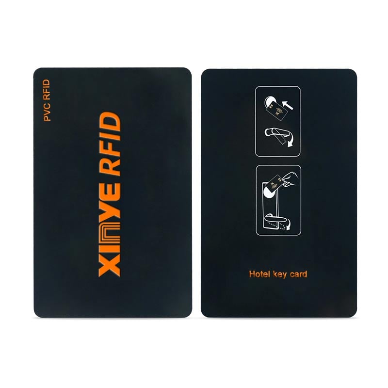 بطاقات مفاتيح فندقية RFID MIFARE DESFIRE EV3 2K 4K 8K قابلة للطباعة، بطاقات PVC سوداء فارغة ناعمة أو لامعة بتردد 13.56 ميجاهرتز