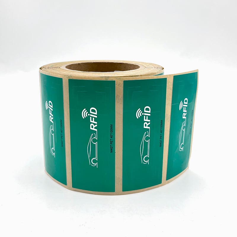 EPC Gen2 ISO18000-6C 860-960MHZ Double-sided Printed RFID Windscreen Sticker Monza4QT UHF Labels RFID Windshield Tag