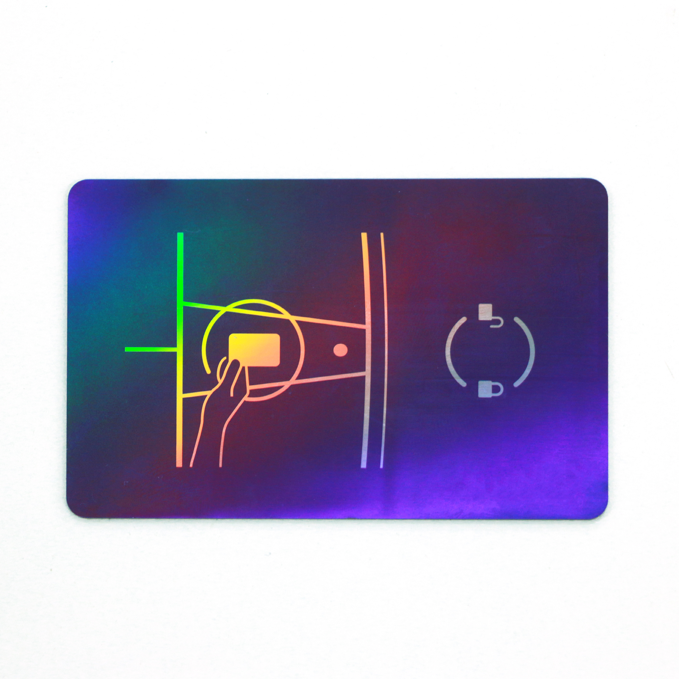 MIFARE DESFIRE EV3 2K mukautettu holograafinen suunnittelu RFID-kortit NFC-pääsy lasermerkitsemistä varten