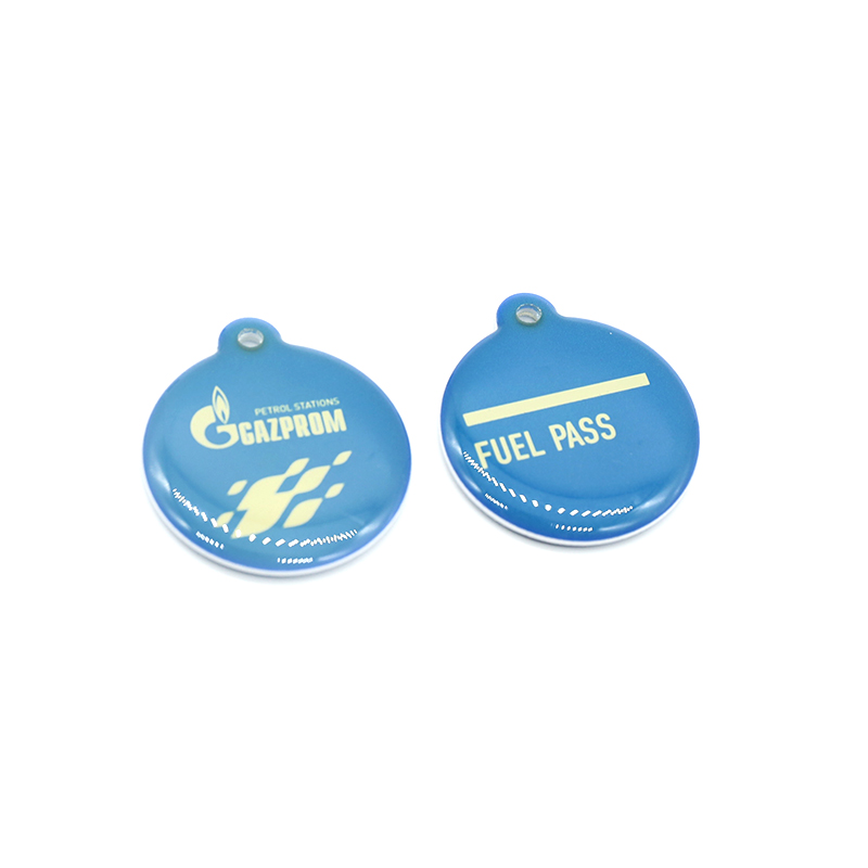 Программаланабыс 13.56MHz Ntag213 NFC Эпоксид Key fob RFID Кирүү-чыгу системасынын маркер-чейн
