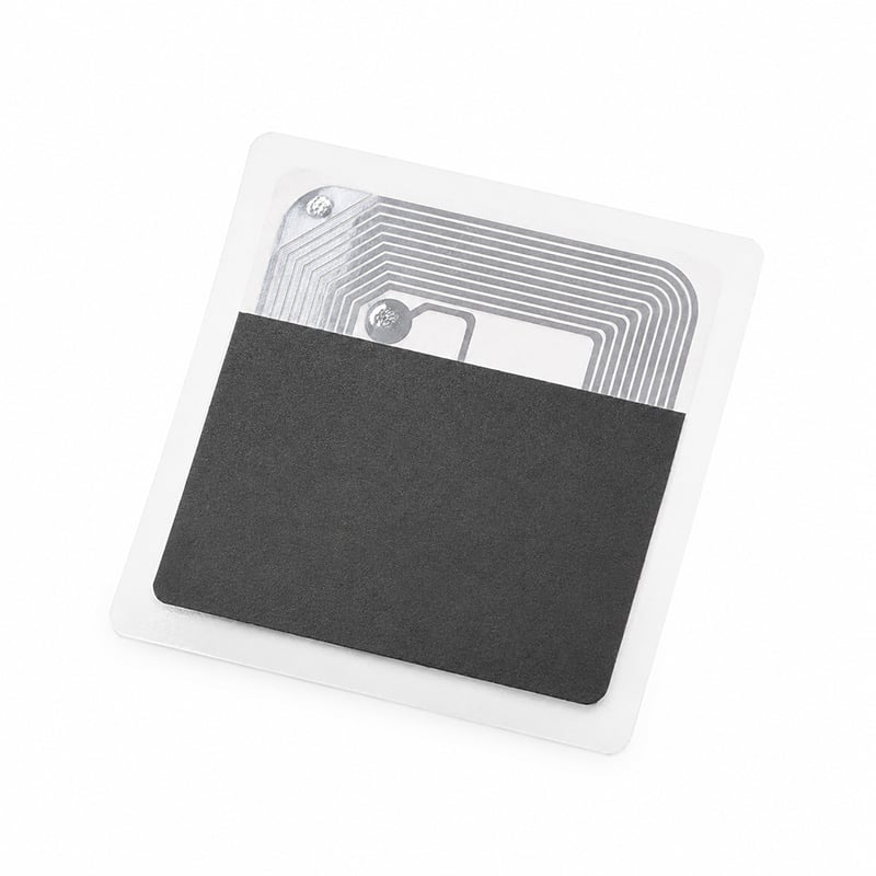 Fudan-F08-RFID-Aufkleber, 13,56-MHz-FM11RF08-NFC-Inlay, ISO14443A-RFID-Etiketten, Anti-Metall-Tag mit quadratischer Form
