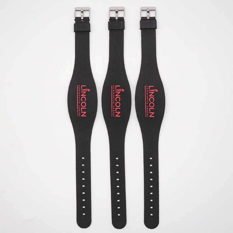 Pulseiras de silicone RFID para verificação de identidade em eventos
