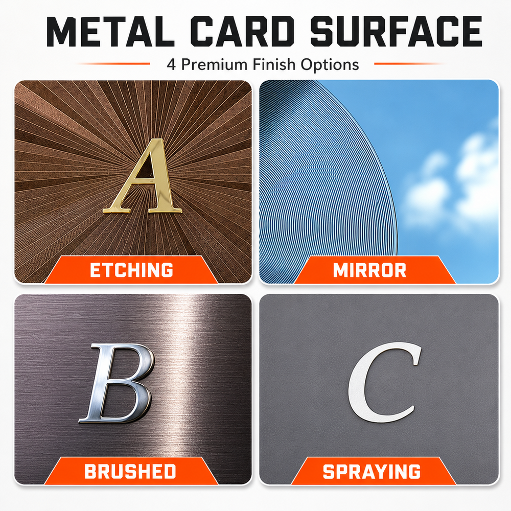 Card metalic RFID cu frecvență înaltă (HF), conform standardului ISO14443A, 13,56 MHz, NFC, MIFARE DESFire, carduri metalice sau ceramice pentru chei auto, OEM și ODM