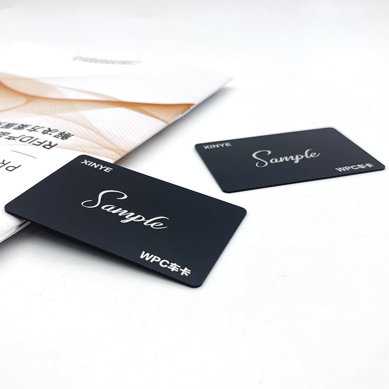 Pure Black PVC RFID Card MIFARE Classic 1K S50 Matte Surface ISO14443A Silk Screen Printing Access Control Loyalty 