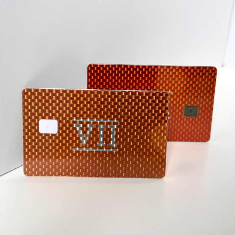 Egendefinert farge, luksusmetallkort, blankt rustfritt stål med kontaktskive for IC-chip, til bank- / debetkort