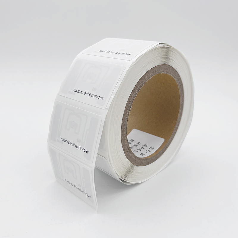 תג RFID מנייר מצופה בהתאמה אישית עם EPC Ucode9 ISO18000-6C לשוק וולמארט
