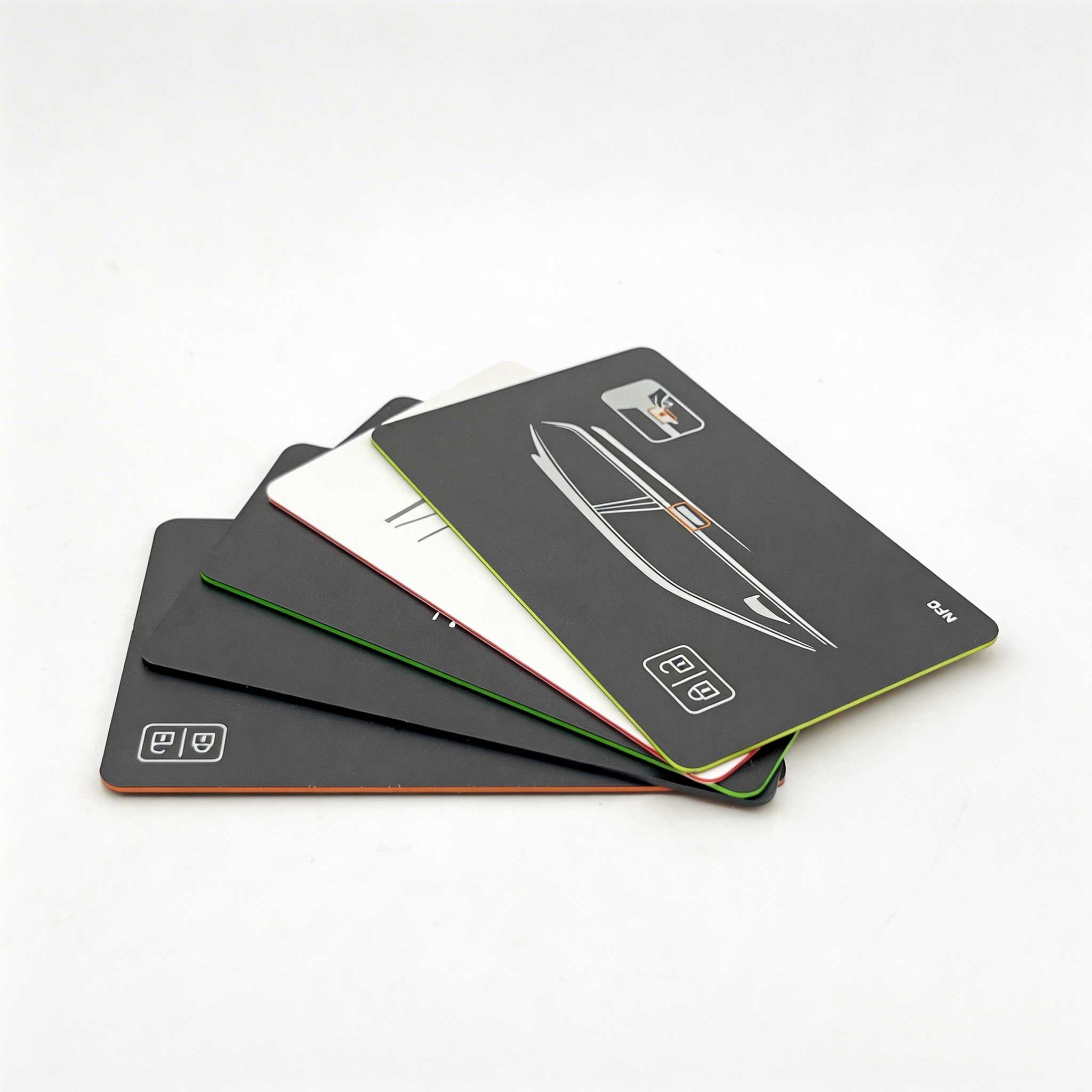 Full Color White Black Red Green Blue PVC Material RFID NFC Cards Custom