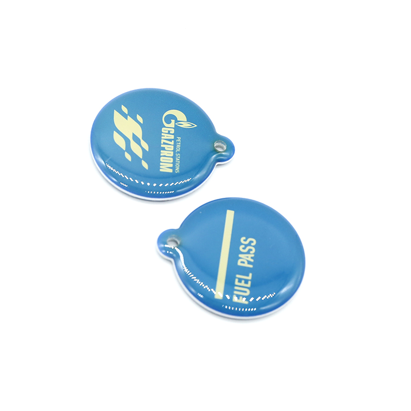 Программаланабыс 13.56MHz Ntag213 NFC Эпоксид Key fob RFID Кирүү-чыгу системасынын маркер-чейн
