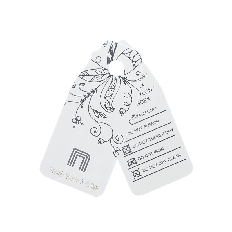 Etichetă RFID pentru îmbrăcăminte HF UHF etichetă pentru îmbrăcăminte etichetă cu hârtie RFID pentru gestionarea articolelor de îmbrăcăminte
