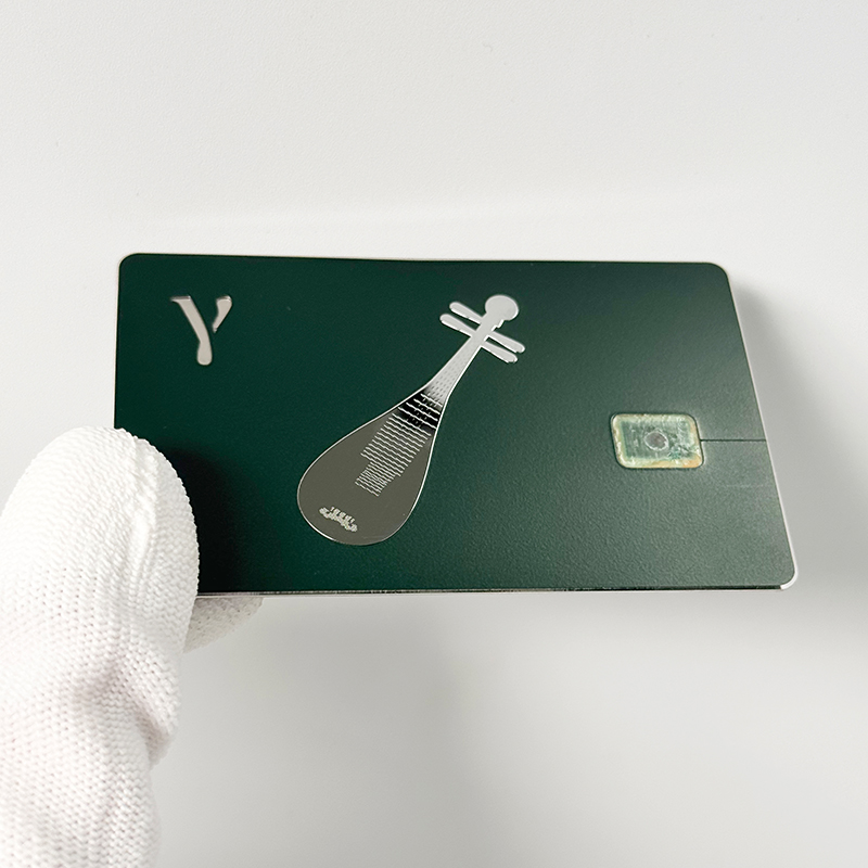 Offset Printed Laser Engraving Blank Metal Card Slot 4442/4428 Magnetic Stripe Customizable for Debit Card Bank Card