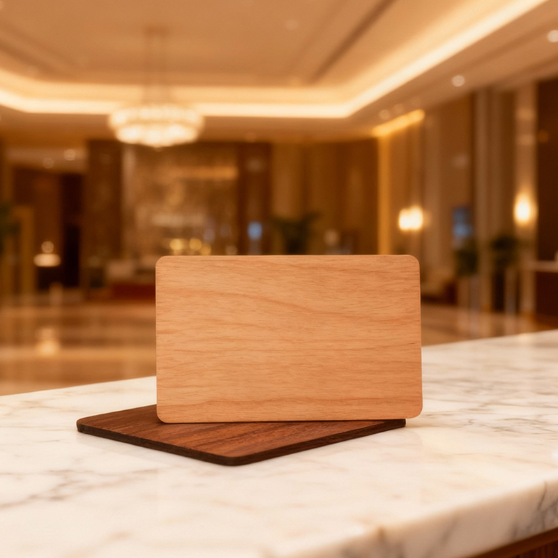 Дървена RFID/NFC карта: Устойчива луксозност, която усещате при всяко докосване