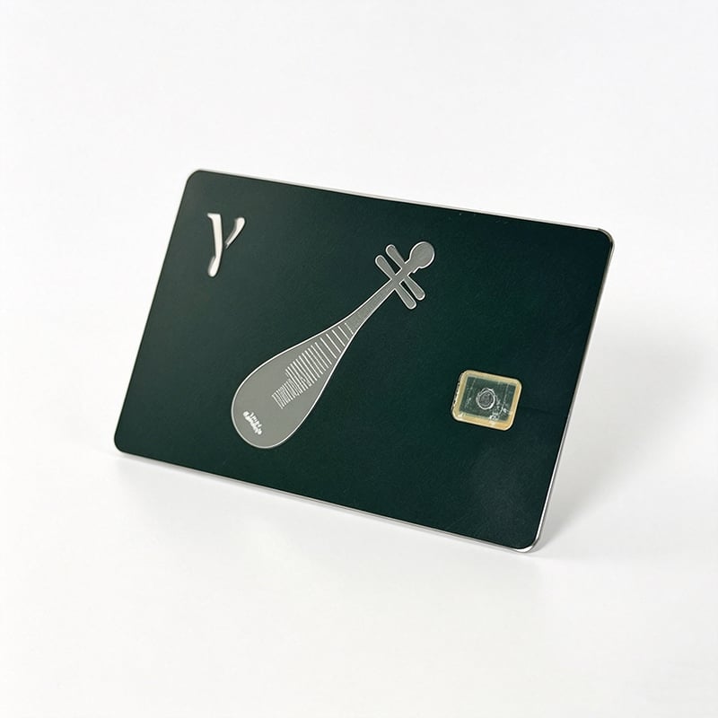 Offset Printed Laser Engraving Blank Metal Card Slot 4442/4428 Magnetic Stripe Customizable for Debit Card Bank Card
