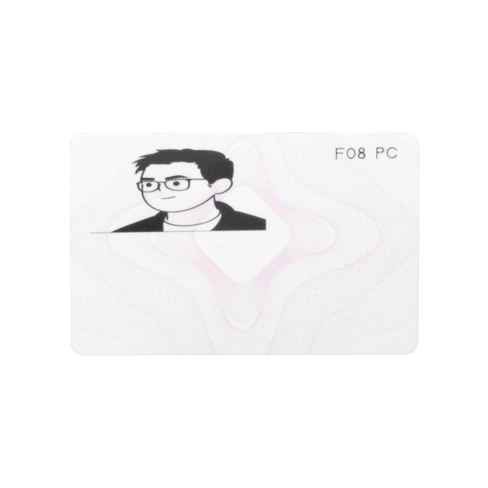 Kad rfid ic tanpa sentuh Bahan PC kad HF tersuai