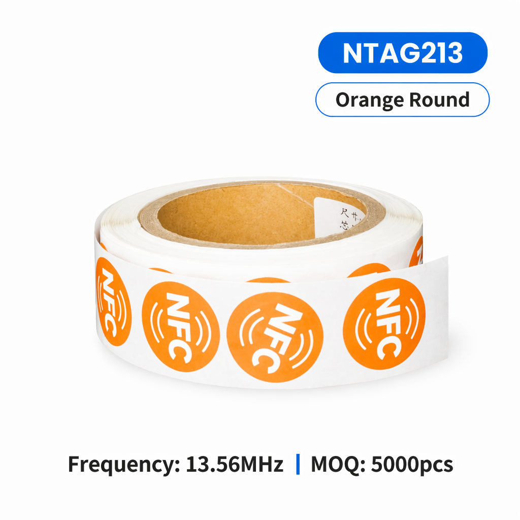 NTAG213 215 216 NFC Sticker 25mm Label with Security VOID Glue ISO14443A for Warranty Seal RFID Etichetta Pegatina Custom