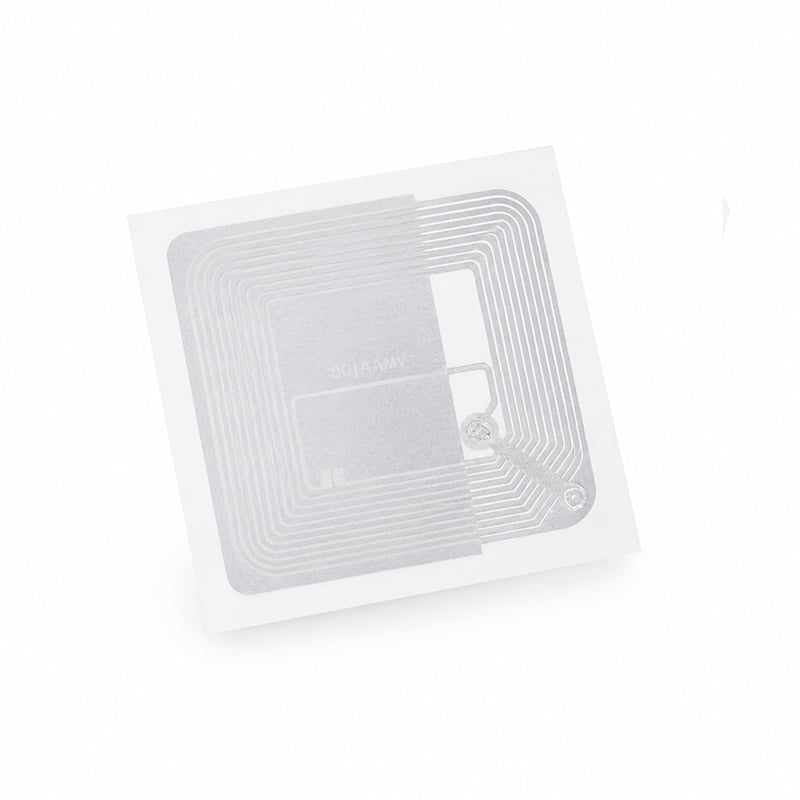 Fudan-F08-RFID-Aufkleber, 13,56-MHz-FM11RF08-NFC-Inlay, ISO14443A-RFID-Etiketten, Anti-Metall-Tag mit quadratischer Form