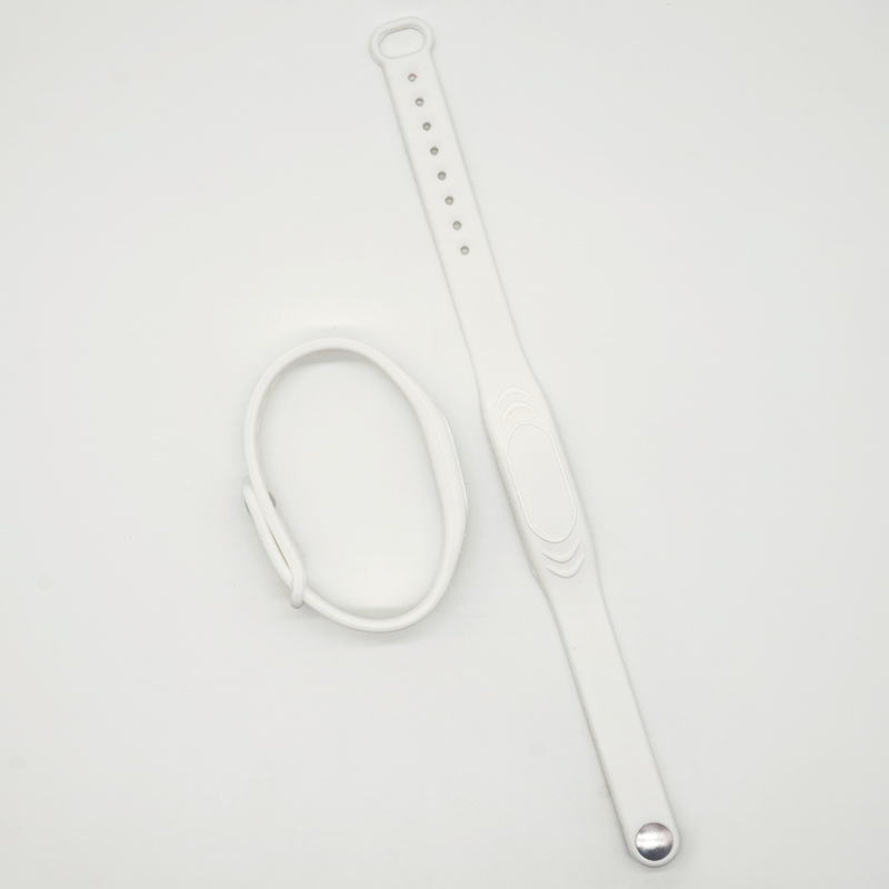 Pulseira RFID de Silicone Impermeável, Pulseira HF/NFC para Gestão de Parques Aquáticos