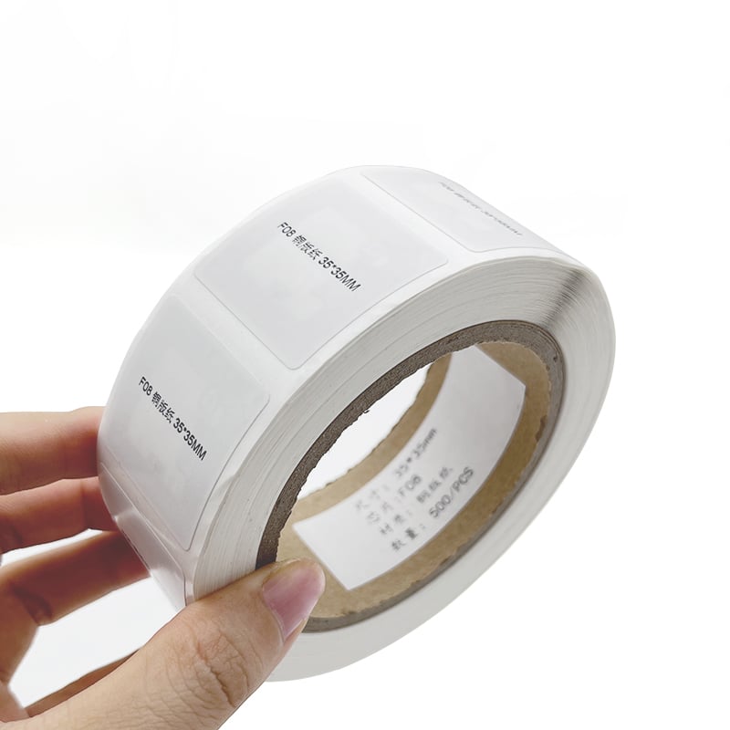 NFC inlay مبللة مقاس 35*35mm، بيع بالجملة بطاقات RFID فارغة بتردد 13.56MHz، ملصقات NFC مربعة الشكل للبيع