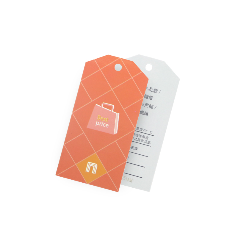 علامة ملابس RFID HF UHF علامة تعليق الملابس علامات ورقية RFID لإدارة الملابس
