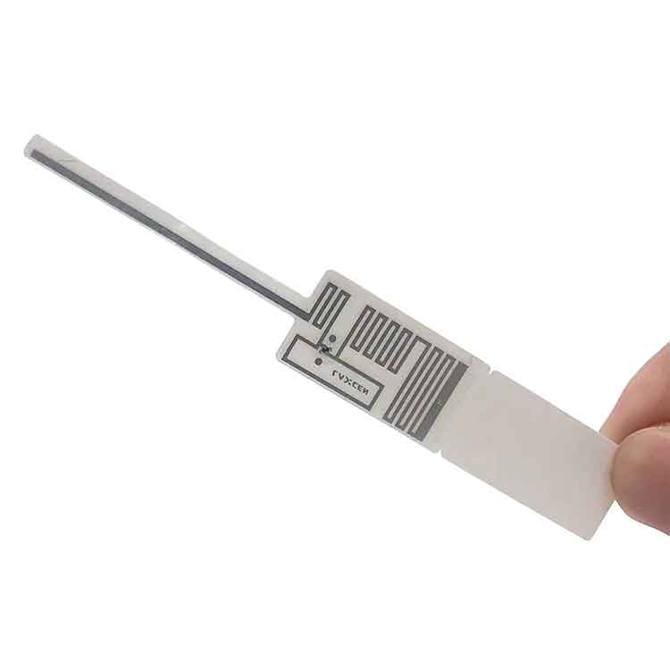 علامة Ucode8 فارغة قابلة للطباعة بتقنية UHF لاصقة UHF للمجوهرات بتقنية RFID مقاس 93*14 مم