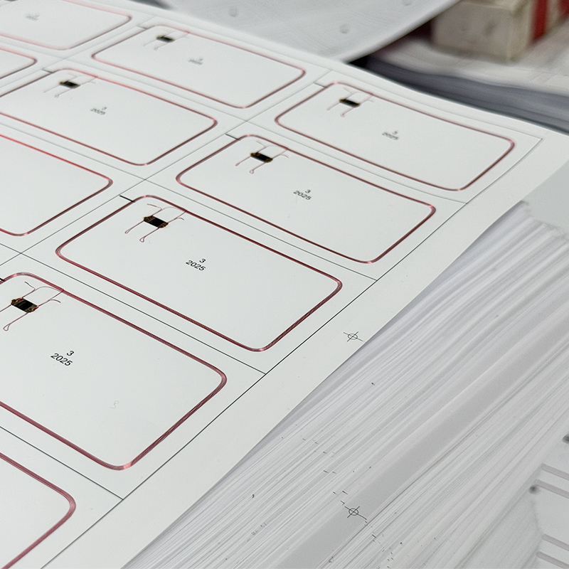 Yarı Mamul İşleme İçin RFID Inley Şaması Prelam