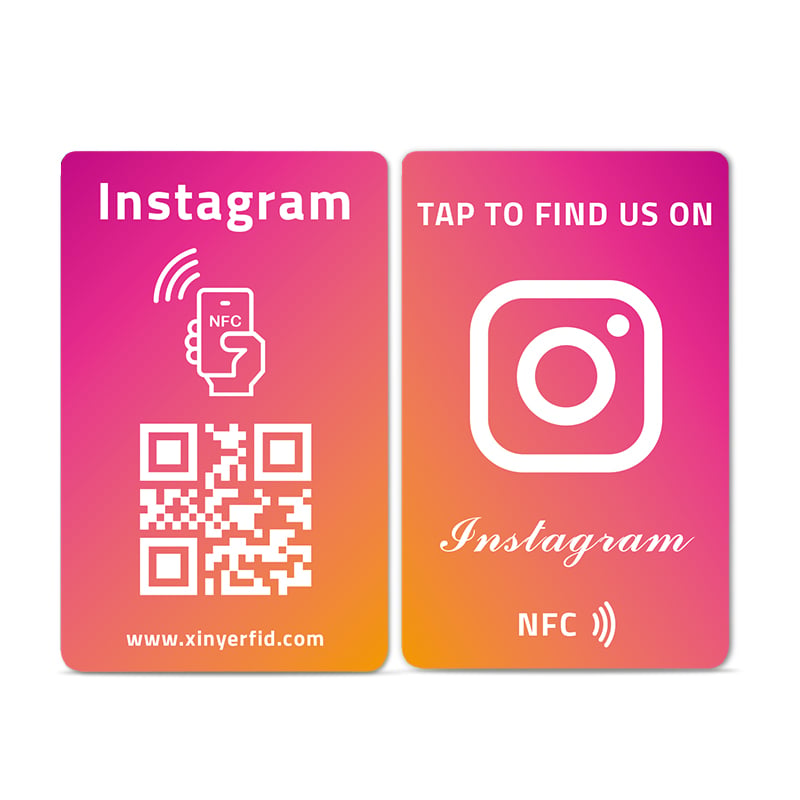 Cárta Cliste Rfid Dubh Gnó Inphriontáilte Pvc Cárta Nfc Ntag213 Ntag215 Ntag216 Whatsapp Athbhreithniú Google Cártaí Nfc