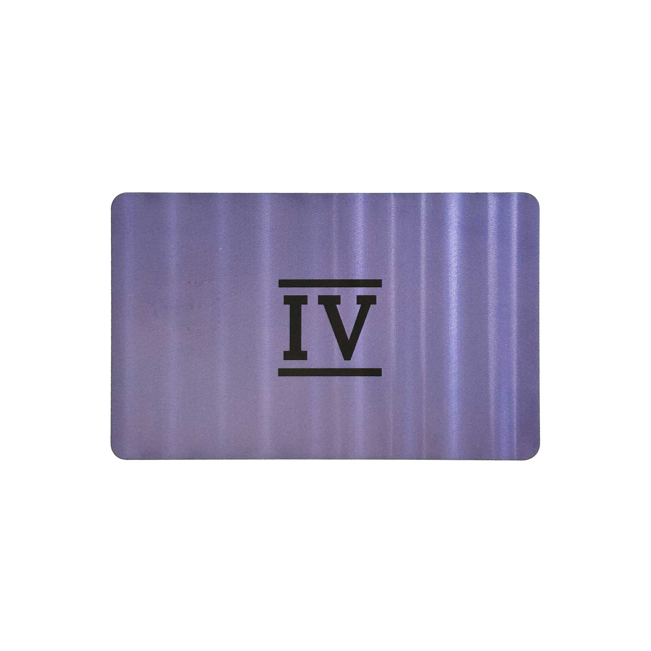 Polert, etsa sirkellinje – premium RFID/NFC-metallkort, OEM-tilpasset, ensidig RF-lesbar