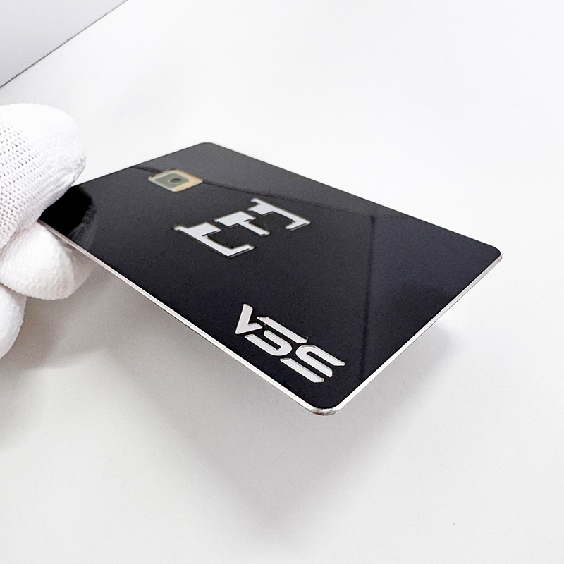 Customized Blank Metal Contact IC Chip Slot Bank Card 4442 Chip