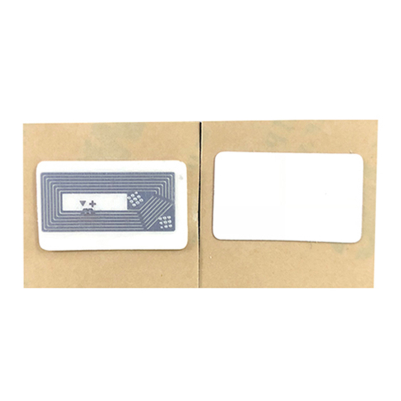 HF UHF dé-minicíocht EM4425 NFC greamán AES 128 criptithe frith-chur isteach lipéad páipéar RFID saincheaptha