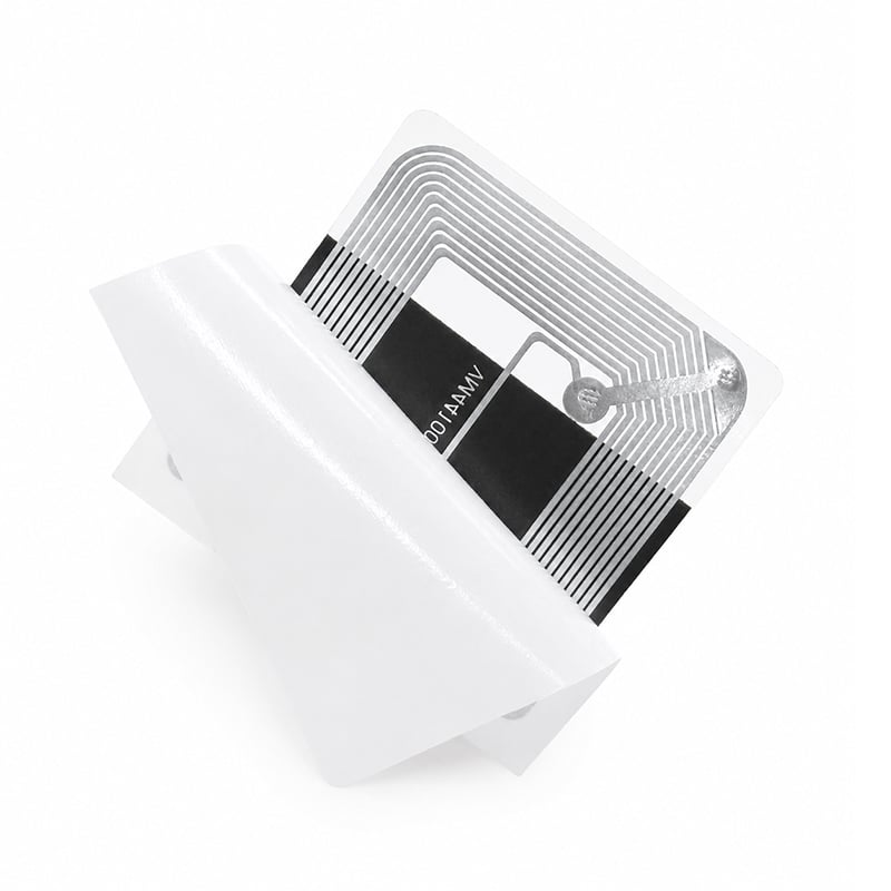 Fudan-F08-RFID-Aufkleber, 13,56-MHz-FM11RF08-NFC-Inlay, ISO14443A-RFID-Etiketten, Anti-Metall-Tag mit quadratischer Form