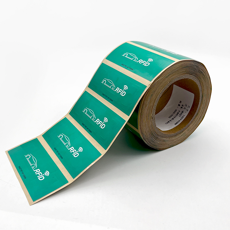 EPC Gen2 ISO18000-6C 860-960MHZ Double-sided Printed RFID Windscreen Sticker Monza4QT UHF Labels RFID Windshield Tag