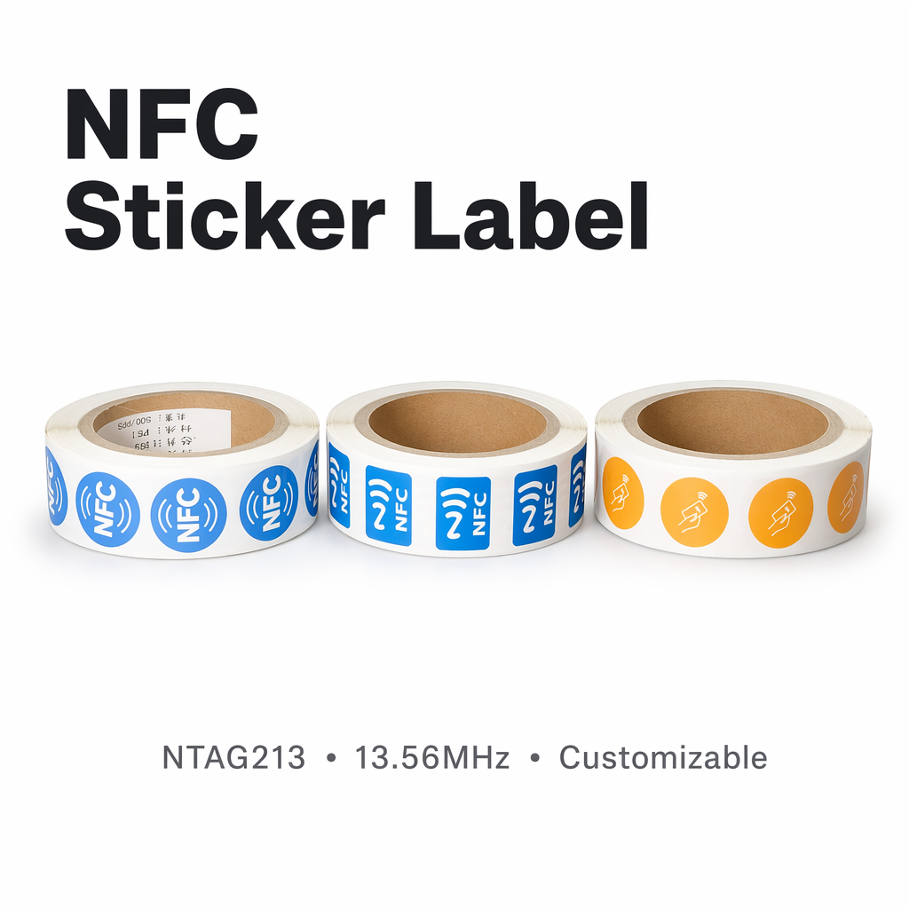 NTAG213 215 216 NFC Sticker 25mm Label with Security VOID Glue ISO14443A for Warranty Seal RFID Etichetta Pegatina Custom