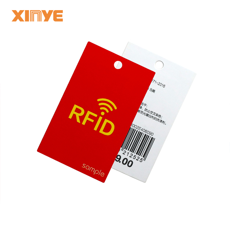 Etykieta odzieżowa RFID HF UHF etykieta odzieżowa etykiety papierowe RFID do zarządzania odzieżą