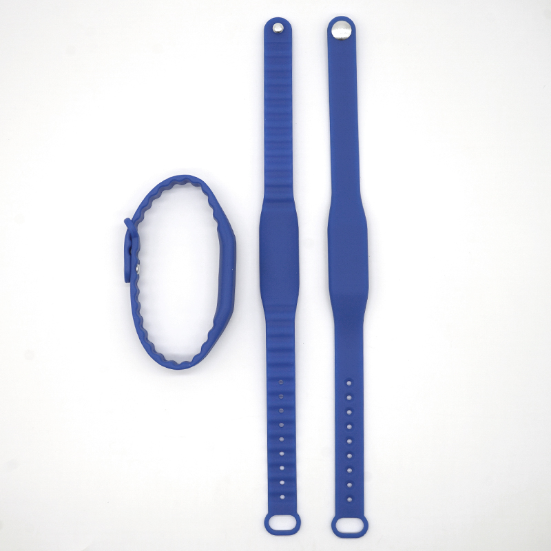 Pulseira RFID de Silicone Impermeável, Pulseira HF/NFC para Gestão de Parques Aquáticos