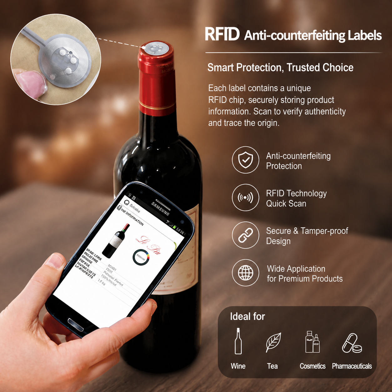 تطبيق علامات التردد اللاسلكي (RFID) في منصات الذكاء الاصطناعي لمكافحة التزييف ومنع التحويل غير المصرح به