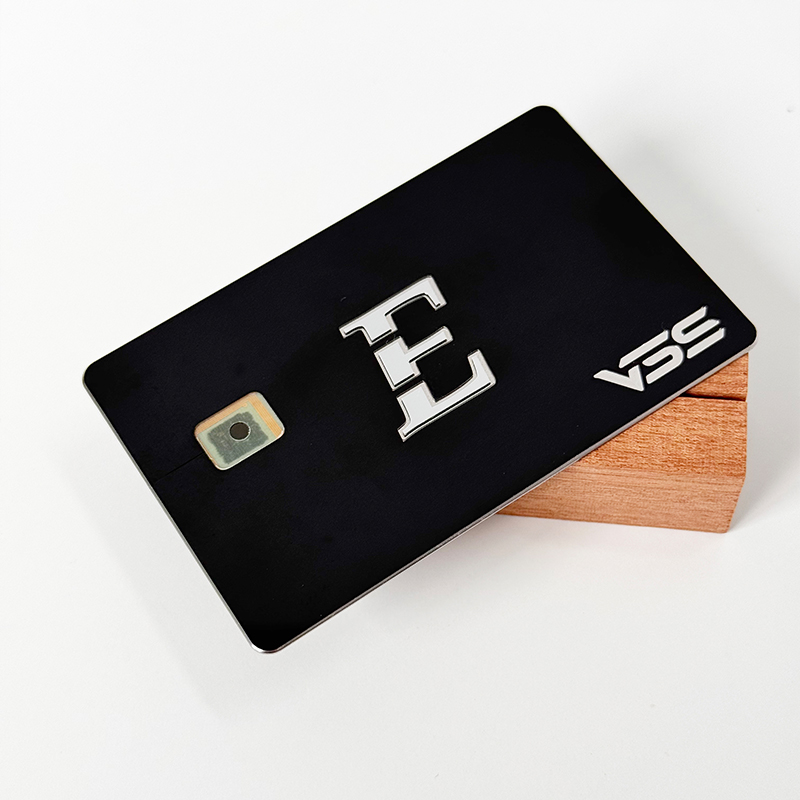 Customized Blank Metal Contact IC Chip Slot Bank Card 4442 Chip