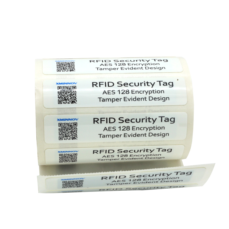 ملصق لاصق مضاد للتلاعب بتشفير علامة أمان RFID Ucode G2IM uhf لإدارة الأصول