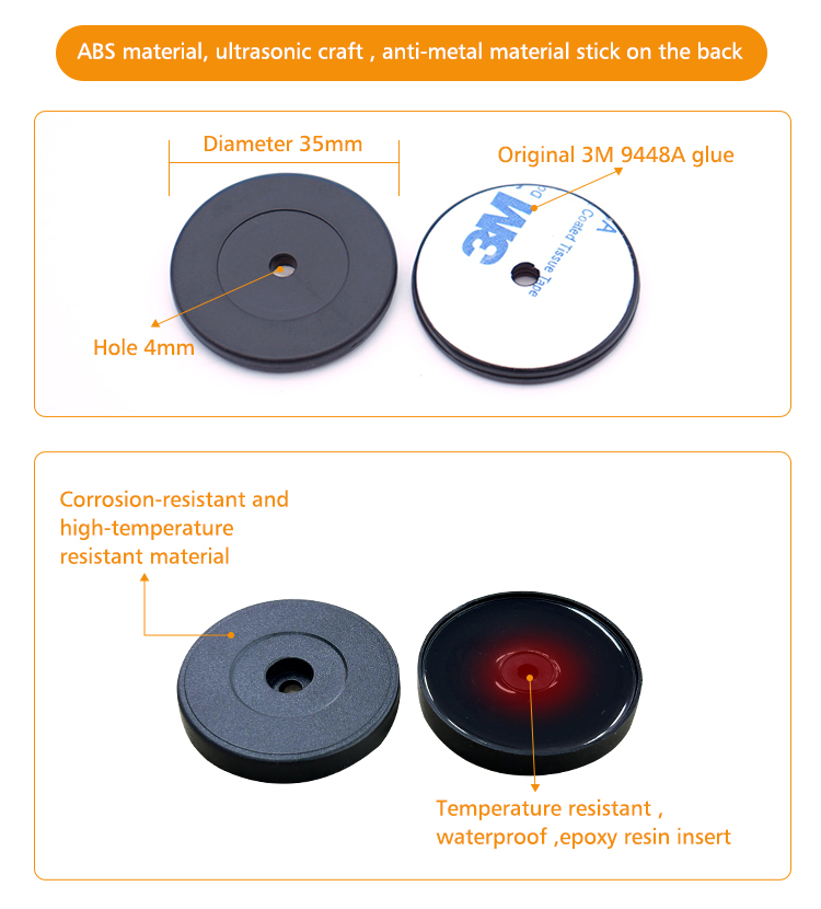 RFID patrol pointb tags HF token tags for rfid guard patrol management system factory