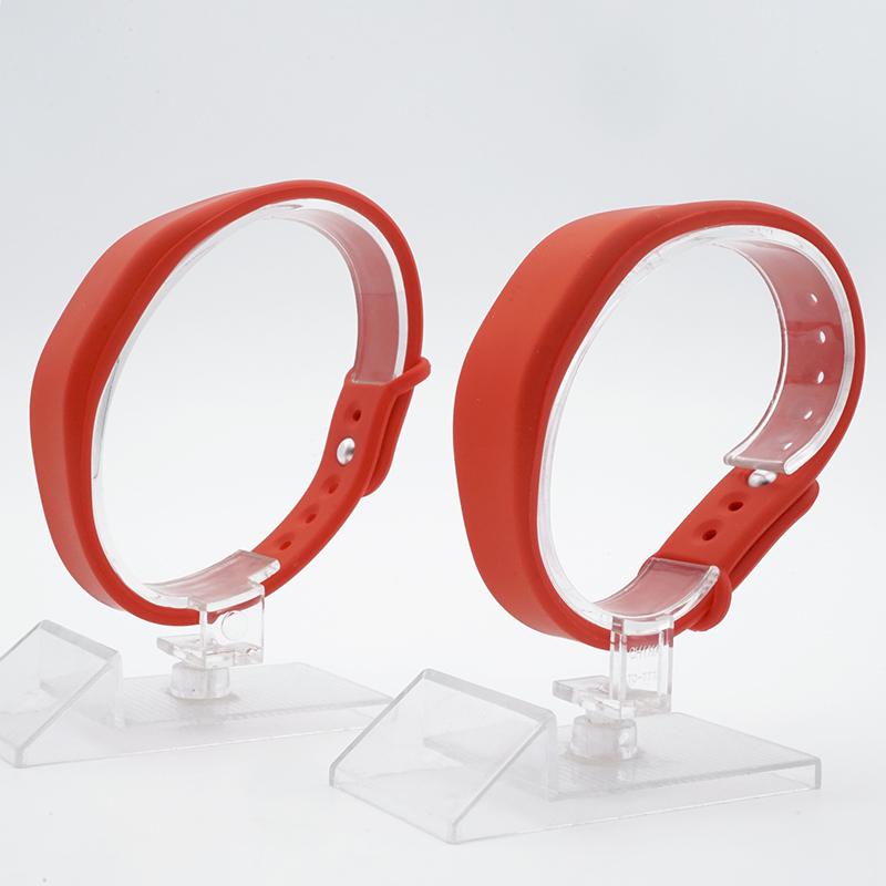 سوار معصم مطاطي من السيليكون قابل للتعديل بتقنية RFID NFC RFID