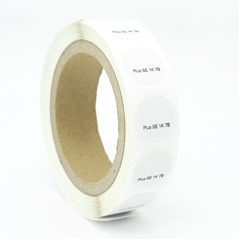 RFID Тег ISO14443A Протоколу PLUS X/SE/EV1 Чип 13.56MHz Дөнгөлөк 30mm NFC Кағаздык Плакетка Рулон