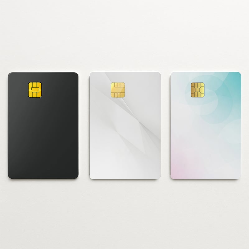 بطاقات PVC البلاستيكية RFID ذات الاتصال الآيسيه بالجملة SLE5528 SLE5542 سوداء غير لامعة مطبوعة مسبقًا بطاقات RFID مخصصة