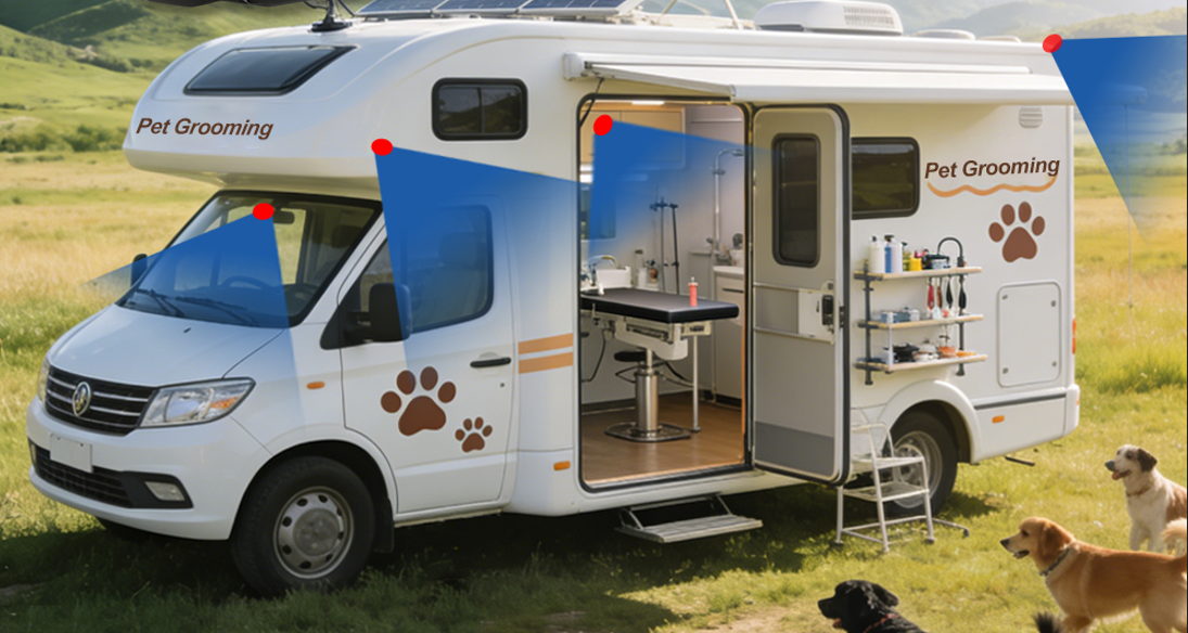 Mobile pet grooming solution