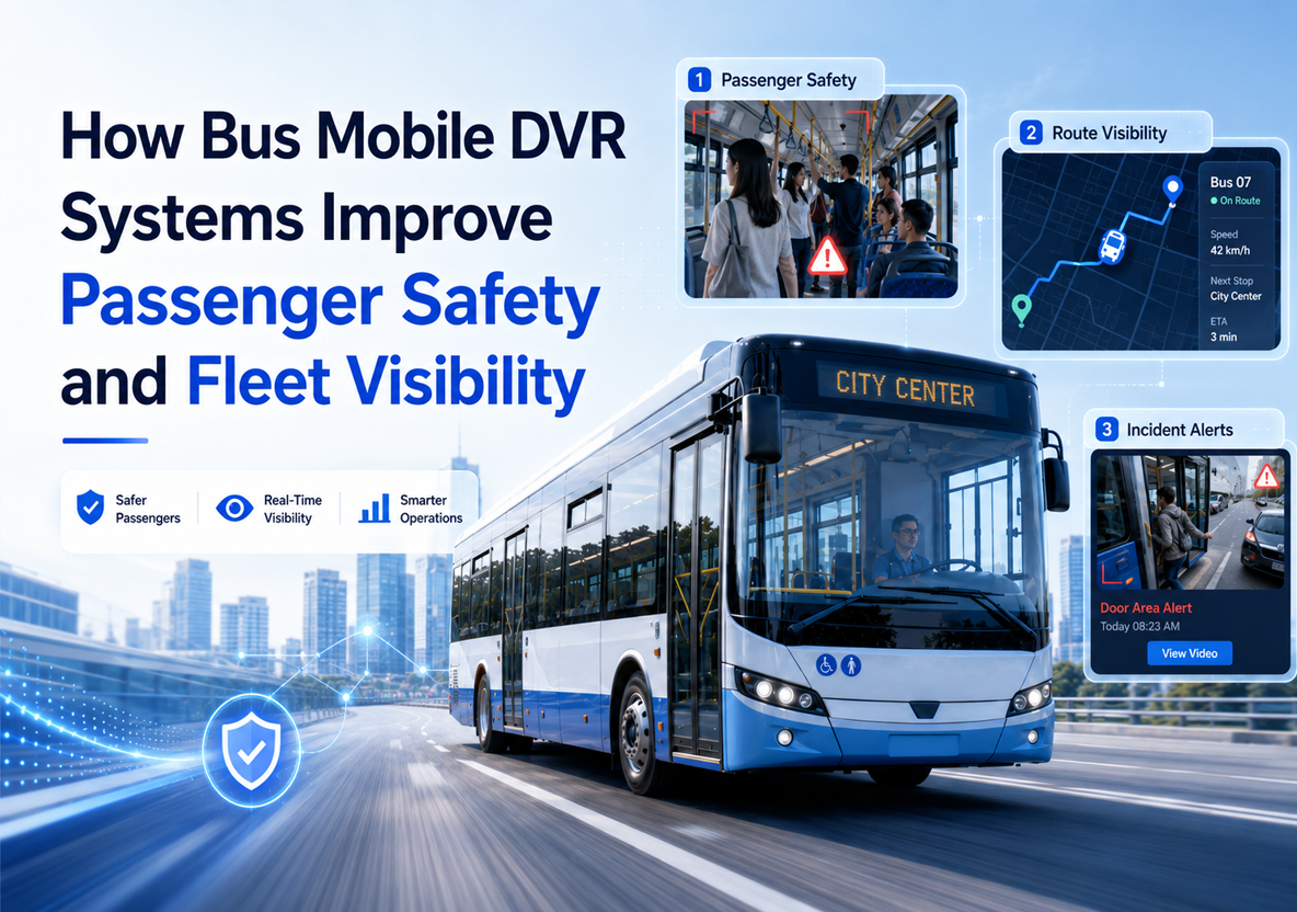 How Bus Mobile DVR Systems Improve Passenger Safety and Fleet Visibility?
